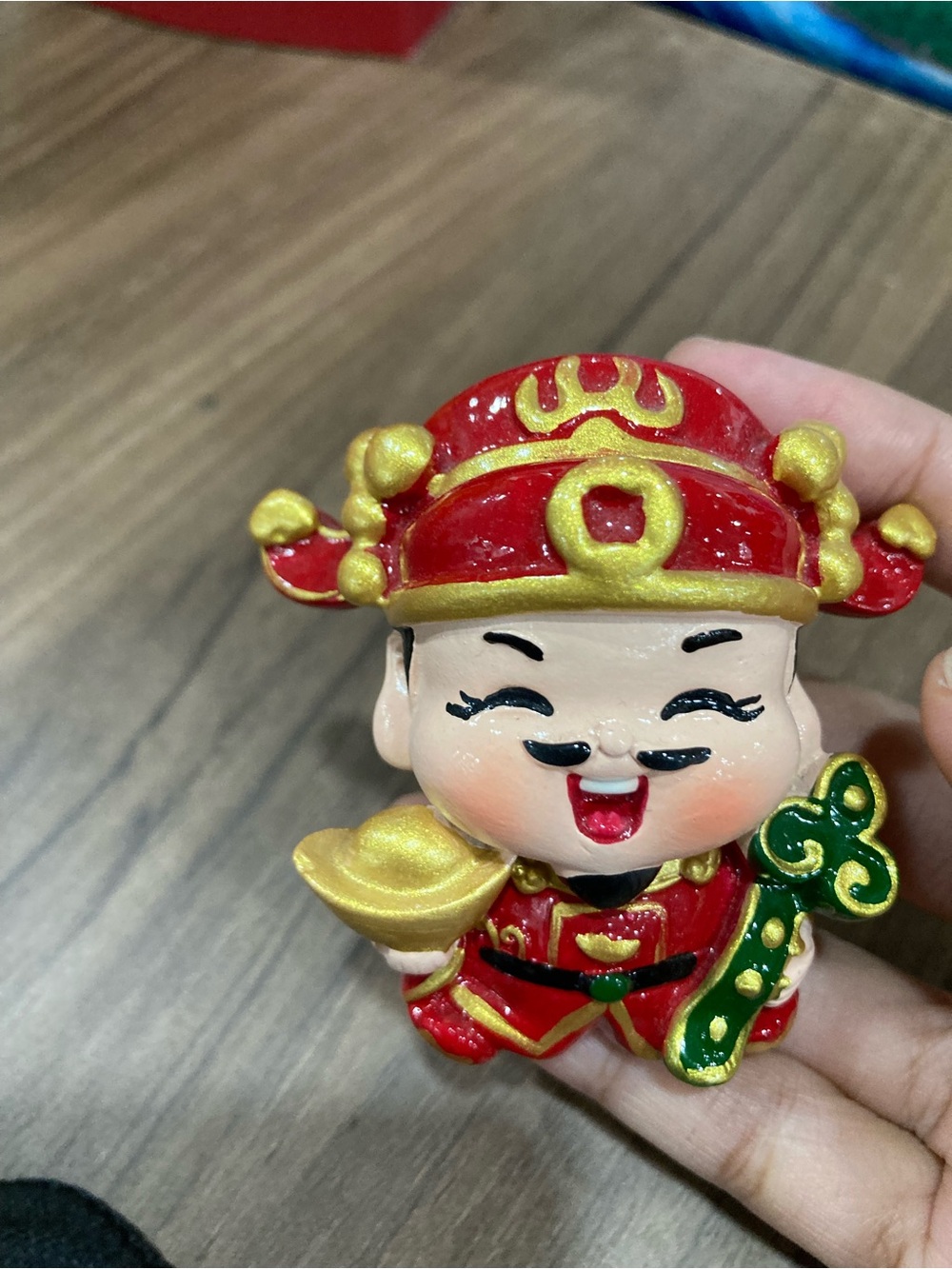 Red and Gold Lucky Child Figurine Toy - Kids Toys